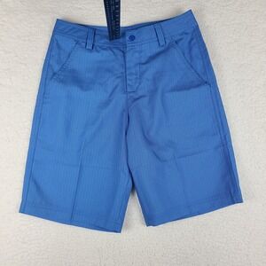 Puma Shorts Mens 28 Blue 10"‎ Inseam Herringbone Performance Dry Cell Golf Chino